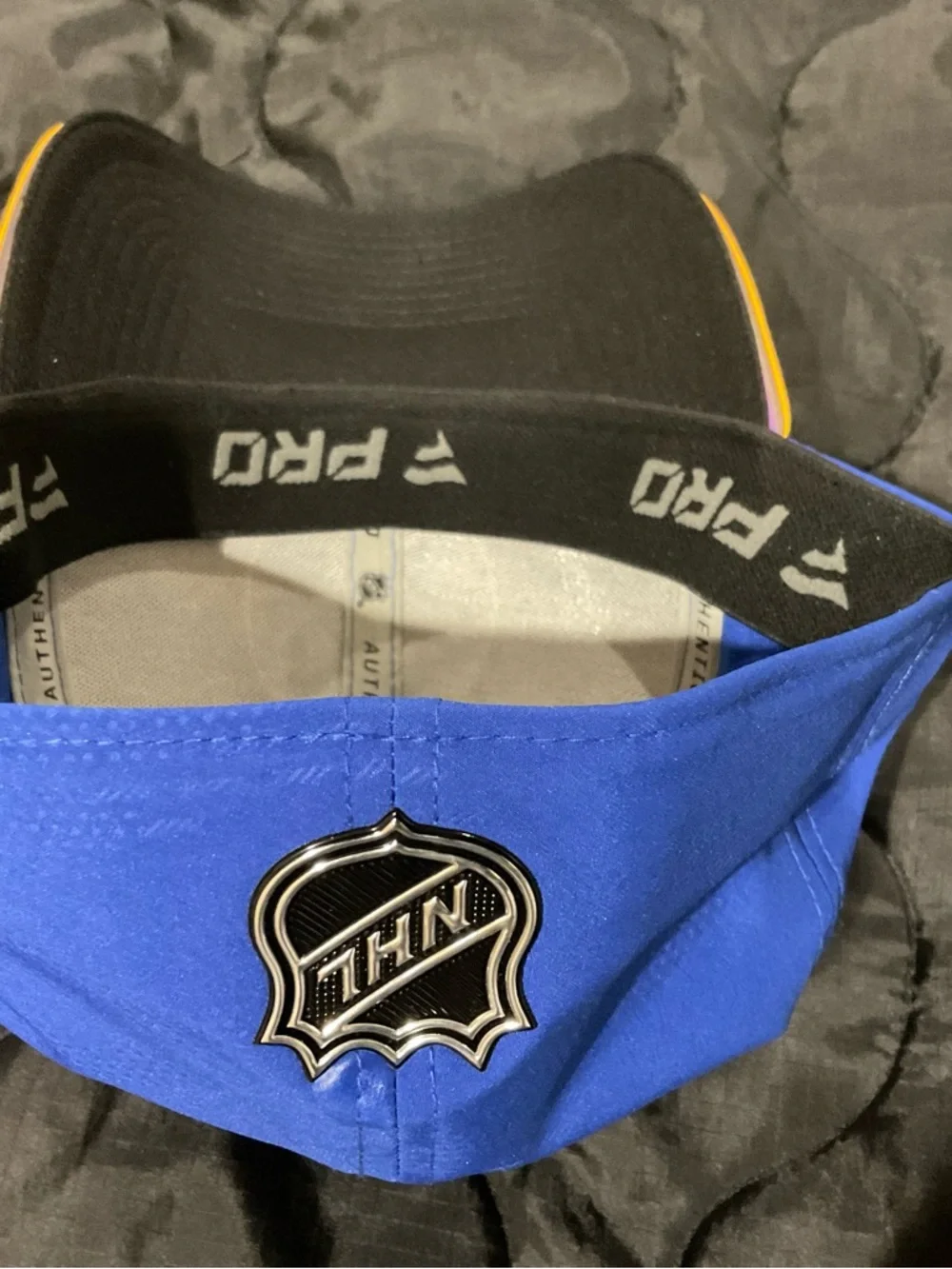 Fanatics Buffalo Sabres Royal Blue and Gold NHL Authentic Pro Hat - Picture 10 of 12